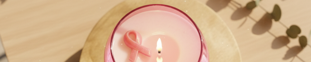 Bougie octobre rose